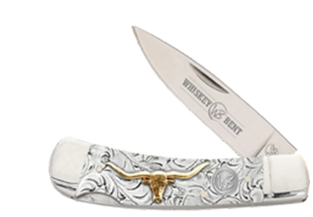 KWB13-22 Whiskey Bent Trapper Pocket Knife Single Locking Blade