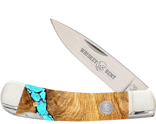 KWB13-14 Whiskey Bent Trapper Pocket Knife Single Locking Blade
