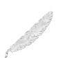 HF4059BK Montana Silversmiths Classic Montana Hat Feather