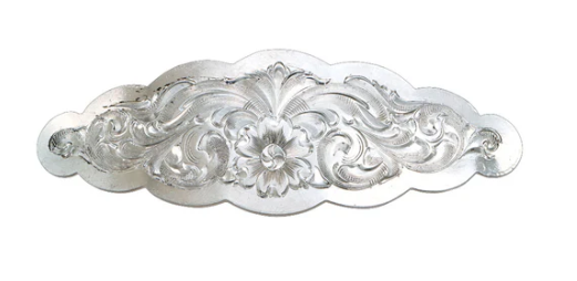 BA1211 Montana Silversmiths Small Scalloped Montana Silver Barrette