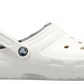 203591-10M Croc Classic Lined Clog White/Grey