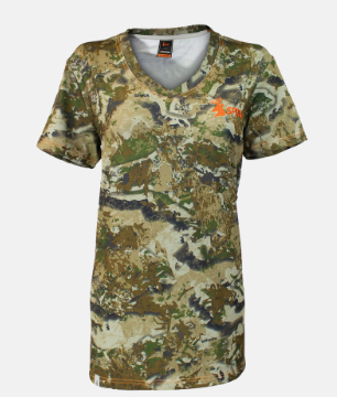 HCT-TRC Spika Women's Trail T-Shirt Biarri Camo