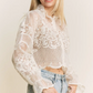 TP9983 Crochet Embroidery Blouse