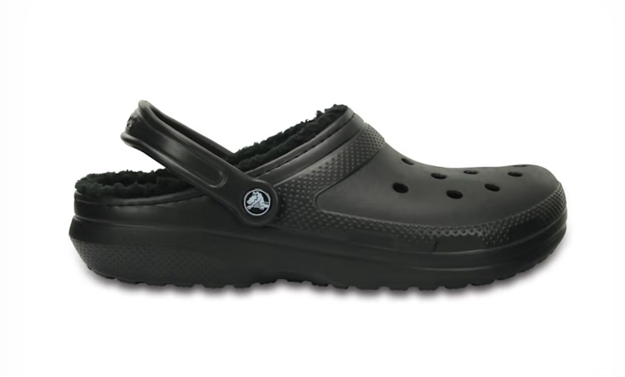 203591-060  Croc Classic Lined Clog Blk/Blk