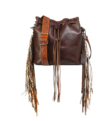 A770018434 Ariat Women's Thelma Bucket Bag Dark Brown
