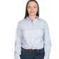 WWLS2546 Just Country Women's Abby Workshirt Blue/Light Pink Check