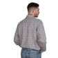 MWLS2527 Just Country Men's Austin Full Button Print Work shirt Brown/ Black Check