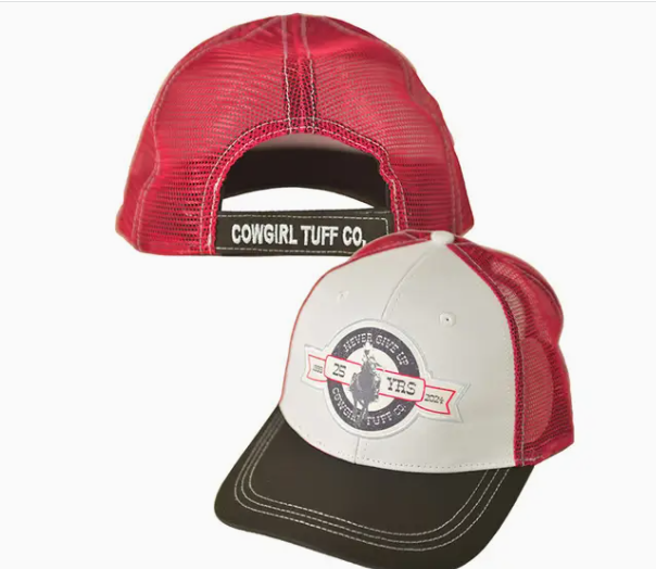 CTC023-RED Cowgirl Tuff Trucker Cap Red