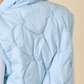 CJ61366  Quilted Zipper Vest Sky Blue