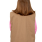 BW0V2200 Just Country Kids Diamantina Sherpa Vest Khaki