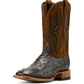 10058168 Ariat Men's Drifter Espresso Full Quill Boot Ostrich / Tan Suede