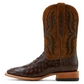10058168 Ariat Men's Drifter Espresso Full Quill Boot Ostrich / Tan Suede