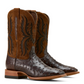 10058168 Ariat Men's Drifter Espresso Full Quill Boot Ostrich / Tan Suede