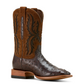 10058168 Ariat Men's Drifter Espresso Full Quill Boot Ostrich / Tan Suede