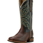 10061146 Ariat Women's Showdown Espresso/ Textured Blue