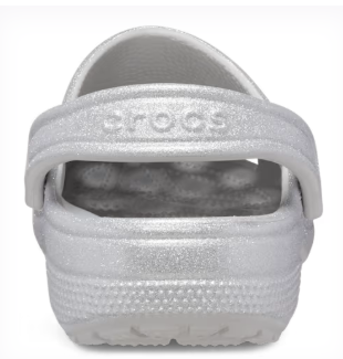 205942-100 Croc Classic Glitter White
