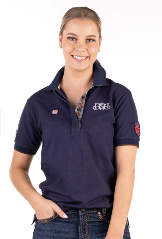 EL118 Hitchley and Harrow Loose Fit Polo Navy