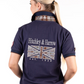 EL118 Hitchley and Harrow Loose Fit Polo Navy