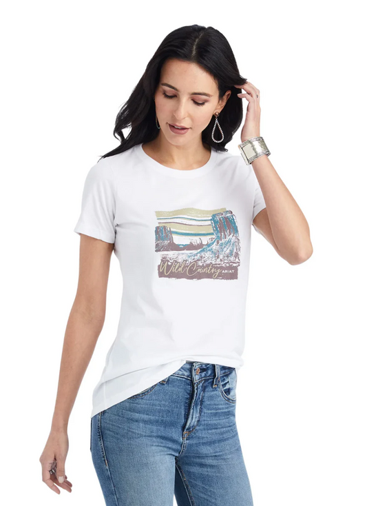 10042727 Ariat Women's Monument Sunset Ss Tee
