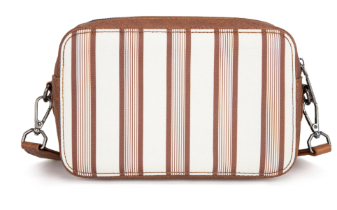 WG2207-3006 Wrangler Stripe Crossbody Brown