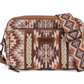 WG2207-3007BRN Wrangler Southwestern Crossbody Brown