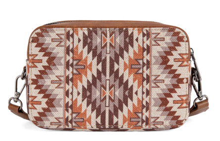 WG2207-3007BRN Wrangler Southwestern Crossbody Brown