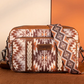 WG2207-3007BRN Wrangler Southwestern Crossbody Brown