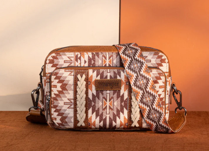 WG2207-3007BRN Wrangler Southwestern Crossbody Brown