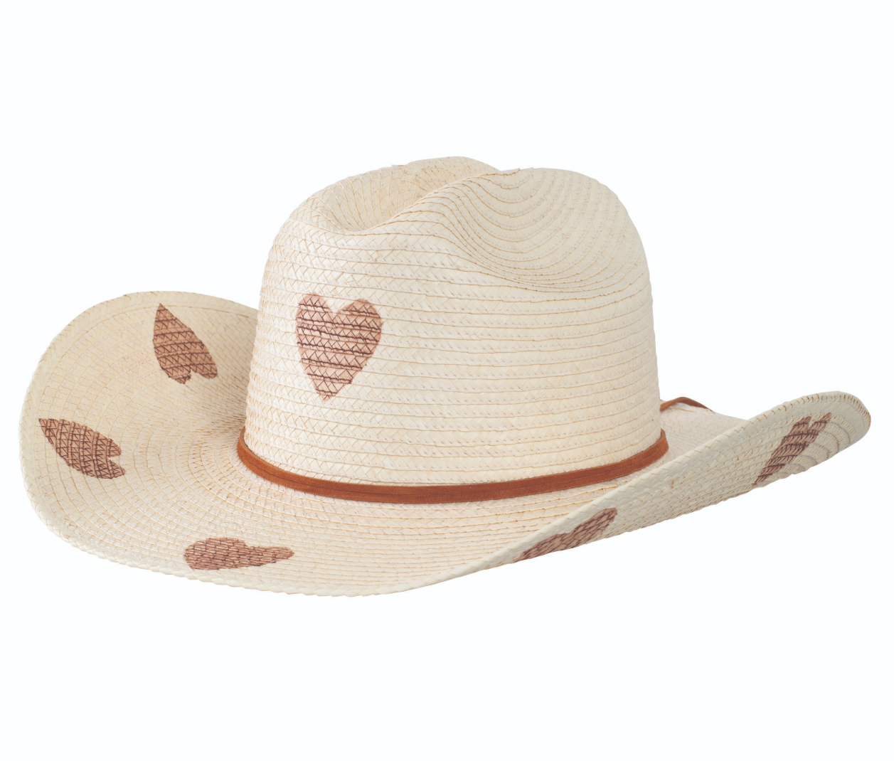 HGKC-BH2 Colour – Sunbody Kid's Palm Brown Hearts Hat