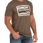 MTT1690675BRN Cinch Men's Tee Brown