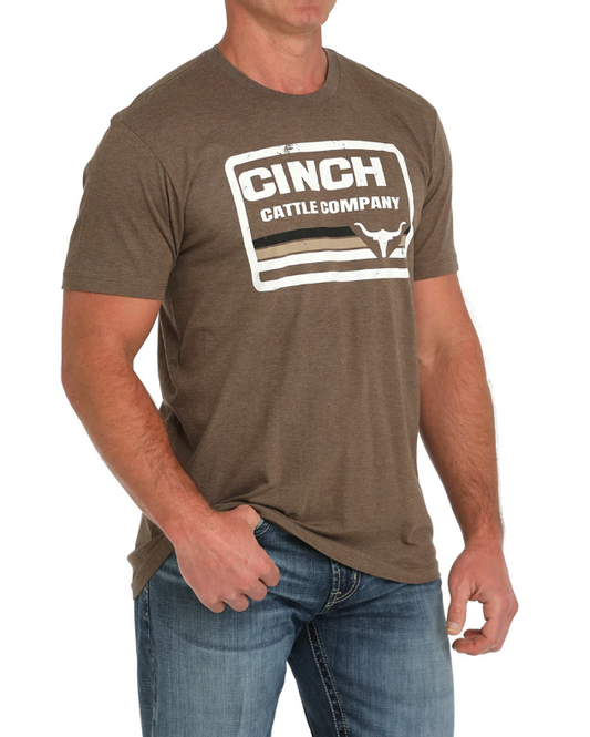 MTT1690675BRN Cinch Men's Tee Brown