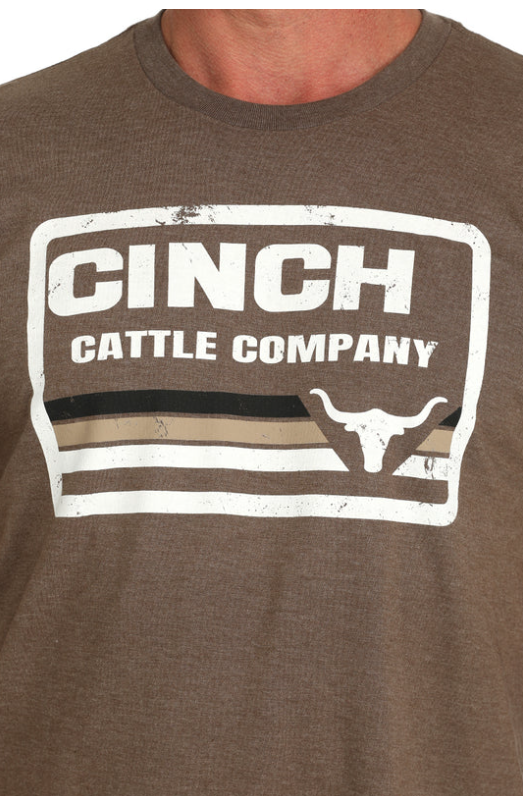MTT1690675BRN Cinch Men's Tee Brown