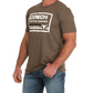 MTT1690675BRN Cinch Men's Tee Brown