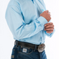 MTW1104732 Cinch Men's Arena Shirt Light Blue