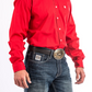 MTW1103313 Cinch Men's Arena Shirt Red