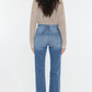 KC20065M Kancan USA Women's High Rise Straight Jeans