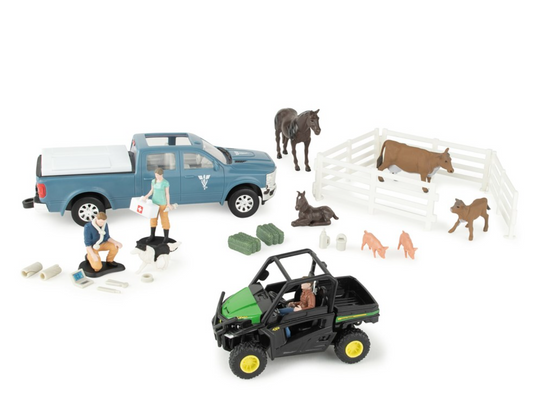 47552 John Deere on the farm vet set