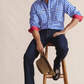 1SHM00112 S.Kidman Men's Armstrong Work Shirt Mid Blue