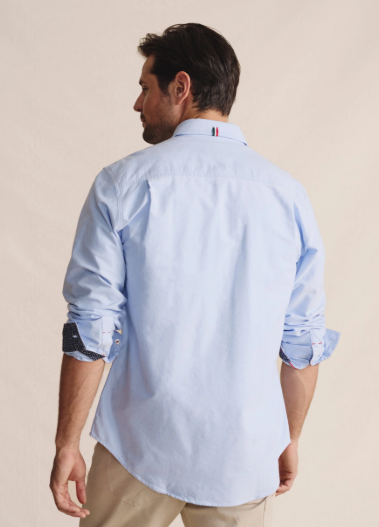 1SHM00001 S.Kidman Men's Aberdeen Shirt Pale Blue