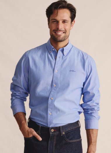 1SHM00006 S.Kidman Men's Galston Shirt Blue