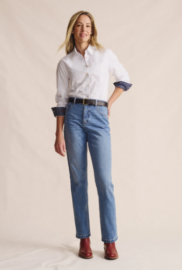 1SHW00015 S.Kidman Women's Lennard Long Sleeve Shirt White
