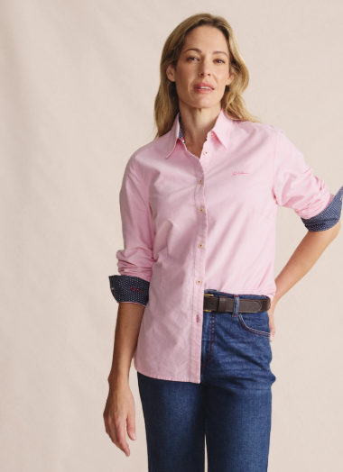 1SHW00015 S.Kidman Women's Lennard Long Sleeve Shirt Pale Pink