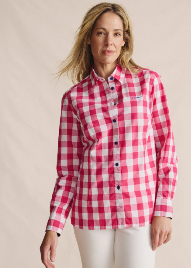 1SHW00016 S.Kidman Women's Redbank Long Sleeve Shirt Pink