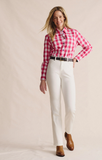 1SHW00016 S.Kidman Women's Redbank Long Sleeve Shirt Pink