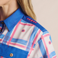1SHW00129 S.Kidman Women's Spencer 1/2 Button Workshirt Mid Blue