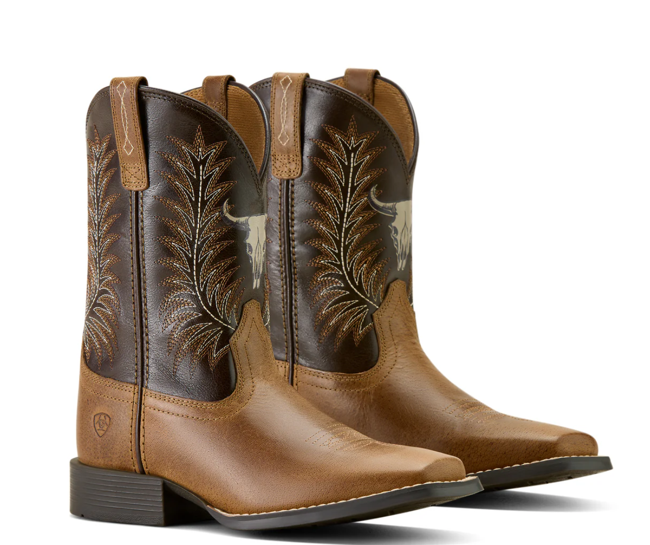 10063827 Ariat Youth Stampede Desert Brown/ Thunder Brown