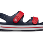 209423-4OT - 209424-4OT   CROCS Kids Crocband Cruiser Sandal Navy/ Varsity Red