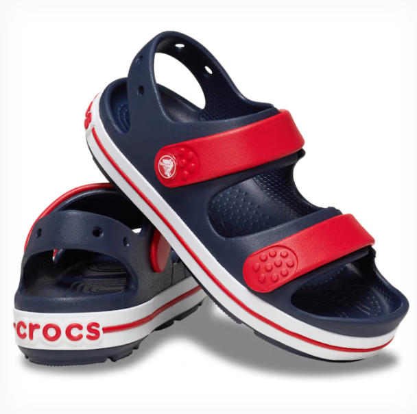 209423-4OT - 209424-4OT   CROCS Kids Crocband Cruiser Sandal Navy/ Varsity Red