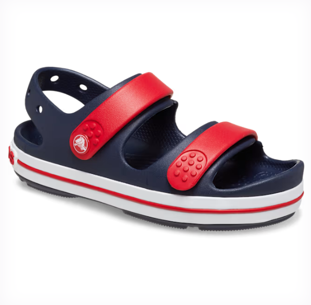209423-4OT - 209424-4OT   CROCS Kids Crocband Cruiser Sandal Navy/ Varsity Red