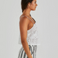 18974TWSS-WHI   Sass Ani Cami White